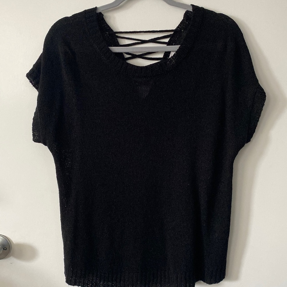 Mine Black Knit Top